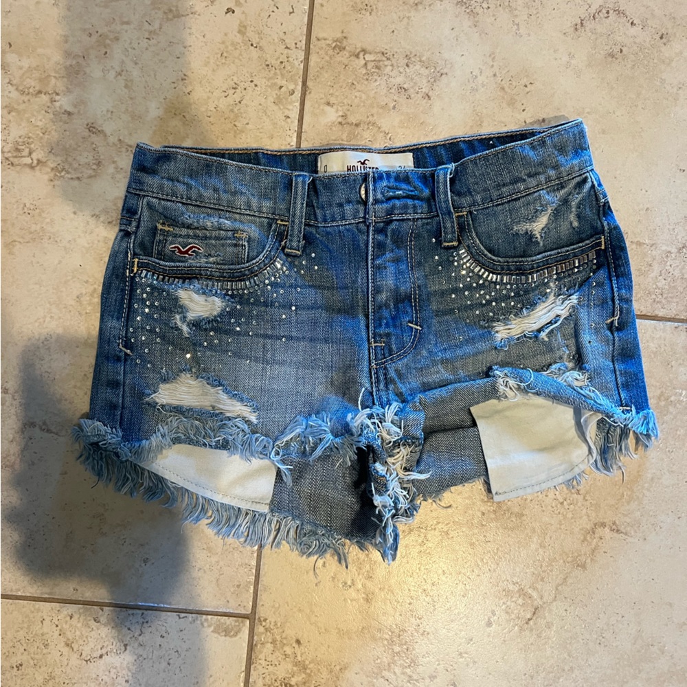 hollister denim shorts
